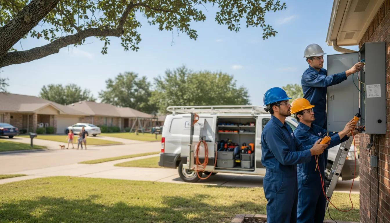 Certified electrician providing emergency electrical services in Guion, AR
